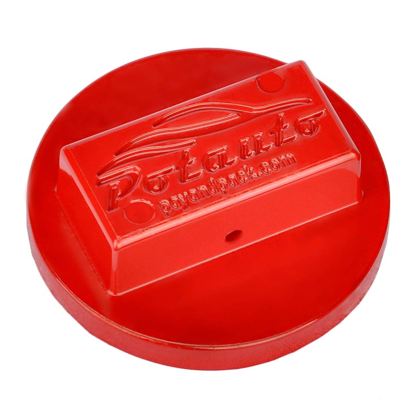Potauto Universal Aluminum Jack Pad Jacking Puck Adapter Support Compatible with BMW, Mini, Vehicles (Qty 1, Red) - Image 1